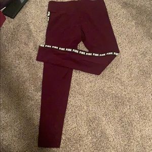 Pink Maroon Leggings